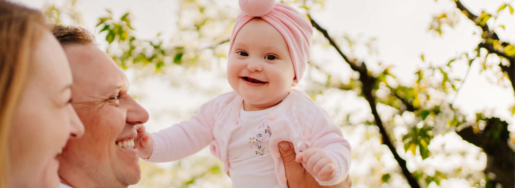 happy child with cleft palate smiling.